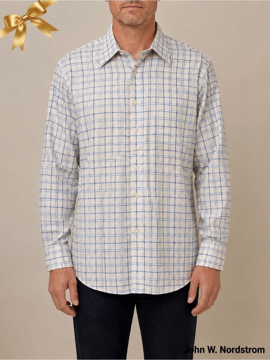 John W. Nordstrom Other - John W. Nordstrom Vintage Plaid Cotton Dress Shirt 17-33